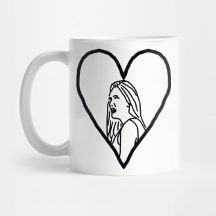 Valentine for the Girlfriend of the Distracted Boyfriend Outline Mug
